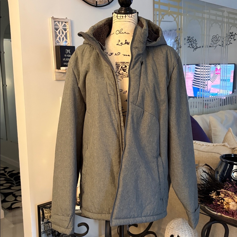 Gray Hooded Jacket - image 1